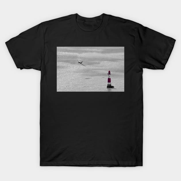 Vulcan Beachy Head Lighthouse T-Shirt by aviationart